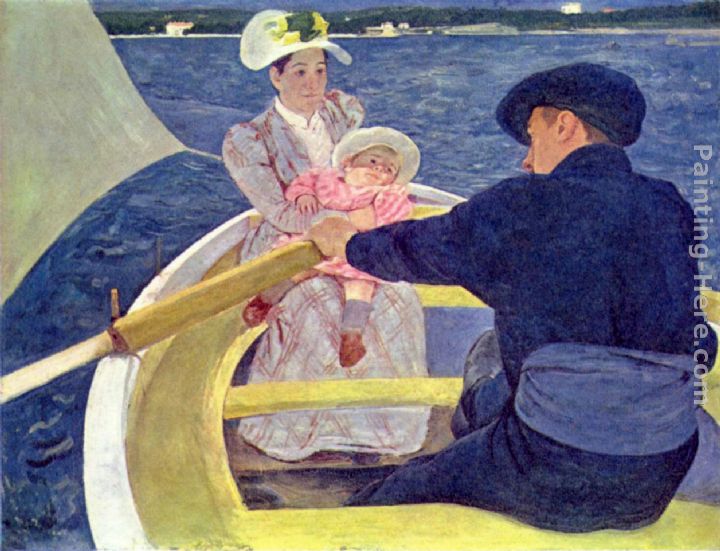 The Boating Party painting - Mary Cassatt The Boating Party art painting